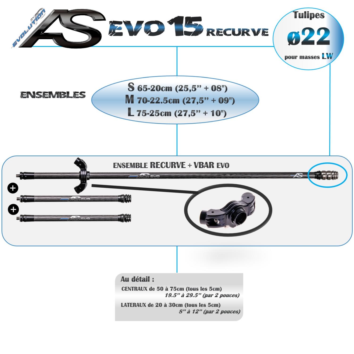 ENSEMBLE EVO 15 RECURVE arc système