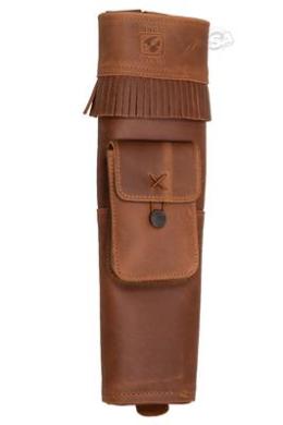Carquois traditional back quiver wnota 47cm leather