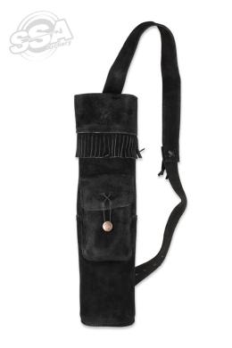 carquois traditional back quiver bayon 47cm suede
