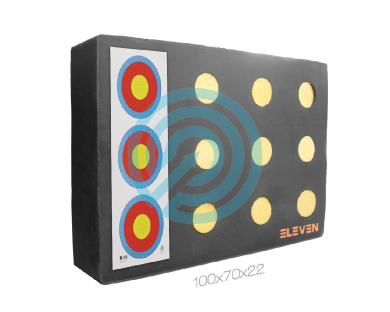 Eleven Target Foam Plus 70 x 100 x 20cm + 12x 9.5cm